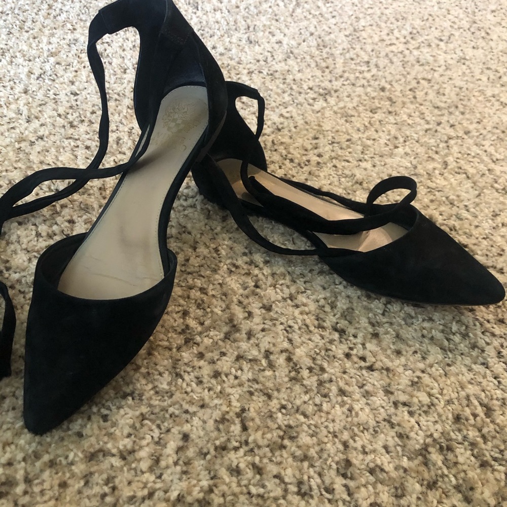 Vince Camuto wrap tie shoes